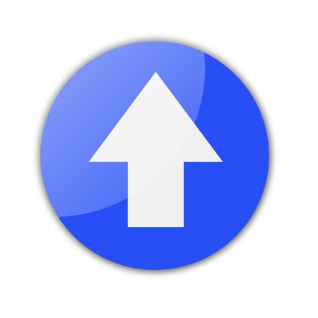 illustration of a traffic sign - one-way traffic の写真素材