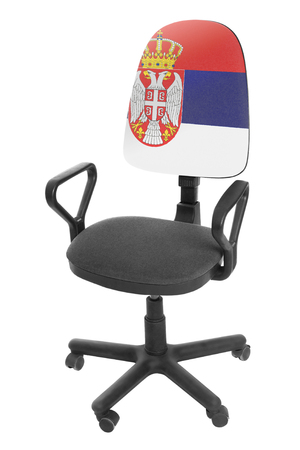 The Serbian flagの写真素材