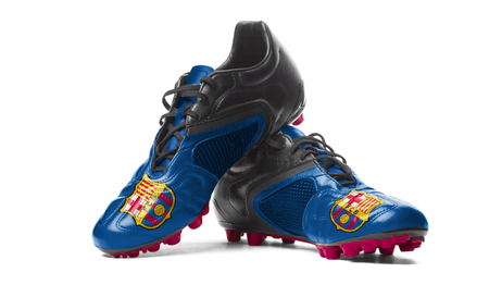 FC Barcelona - football boots.のeditorial素材
