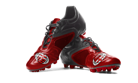 FC Milan - football boots.のeditorial素材