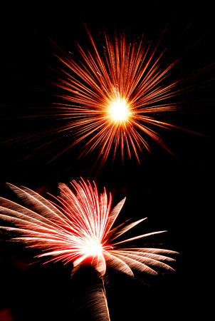 light of firework 4th of July 1999 Fairground at Gaithersburg USAの写真素材