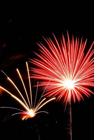 light of firework 4th of July 1999 Fairground at Gaithersburg USAの写真素材