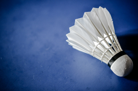 Close-up of shuttle cock badmintonの写真素材