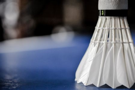 Close-up of shuttle cock badmintonの写真素材