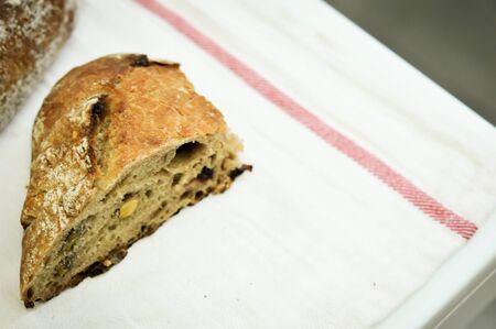 Healthy mixed nuts - walnut and pecan with rosemaryの写真素材