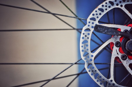 Bicycle Mechanical Disc Brake, part of bicycleの写真素材