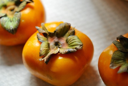 Fresh Persimmon fruit, fruit background, fruit conceptualの写真素材
