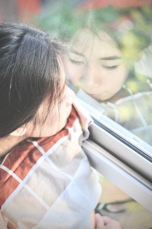 Have a nice day! Close up of Young smart successful smiling woman in the morning and having a...