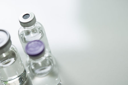Medicine in vial , ready for vaccine injection , Cancer Treatment , Pain Treatment and can also be...