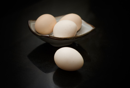 Plate of eggsの写真素材