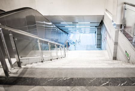 Subway entrance channelのeditorial素材