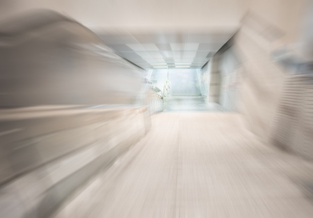Subway entrance channelのeditorial素材