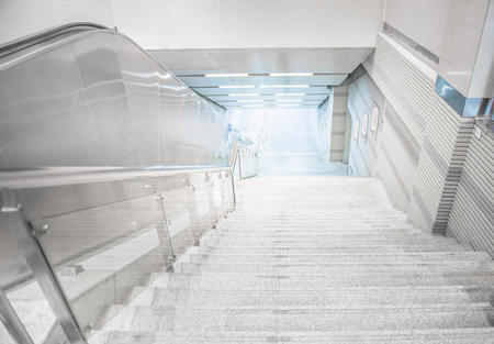 Subway entrance channelのeditorial素材