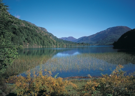 Beautiful lake in Argentinaの写真素材