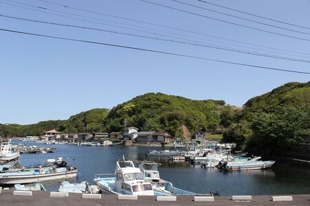 boats at bay, Japanのeditorial素材