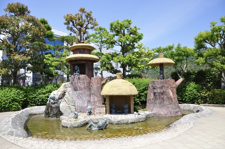 Figurine of animals in the parkのeditorial素材