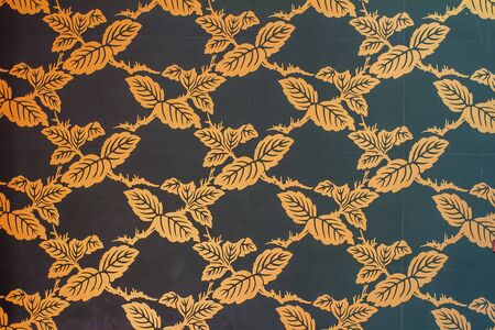 pattern design on wallの写真素材