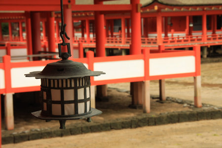Itsukushima Shrine Momijidani Park Japanのeditorial素材
