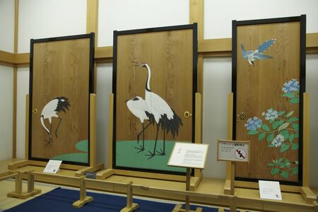 Monuments Exhibits,Honmaru Palace,Kumamoto City,Japanのeditorial素材
