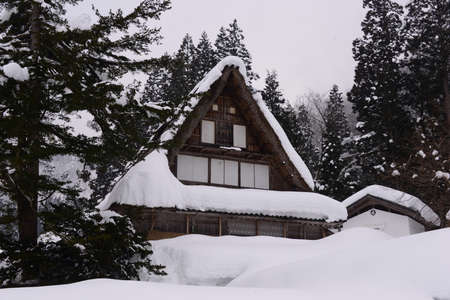 Spot Gokayama Ainokura Hands in Prayer Village Japanのeditorial素材