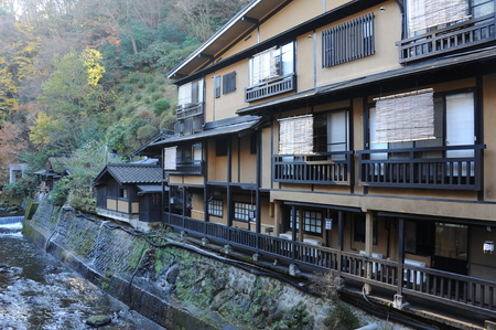 Street View,Kurokawa Onsen,Japanのeditorial素材