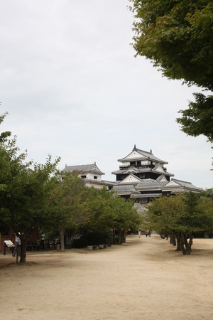 Matsuyama Castle Jokamachi Japanのeditorial素材