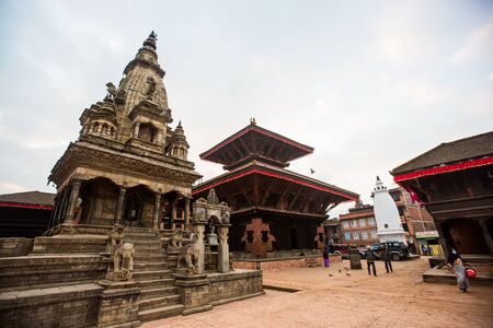 Nepal, Bhaktapur, Bhaktapur Durbar Squareのeditorial素材