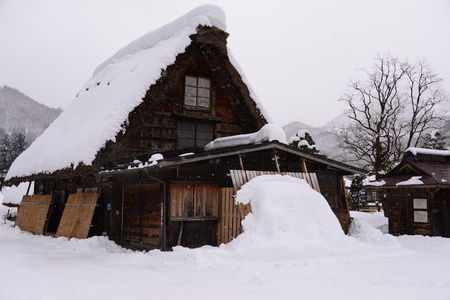 Street View Shirakawa-go Japanのeditorial素材