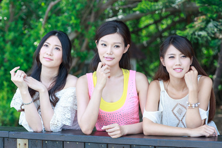 Portrait Of Asian Young Womanの写真素材