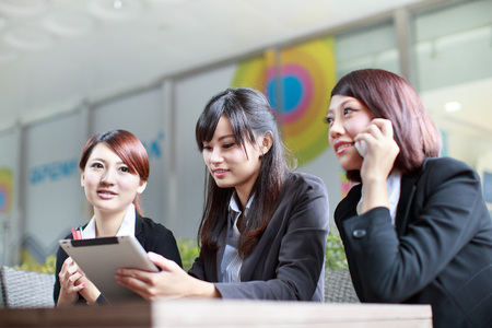 Three businesswomenの写真素材