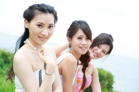 Portrait Of Asian Young Womanの写真素材
