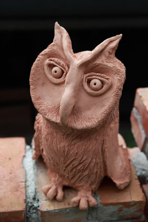 nine birds potteryの写真素材