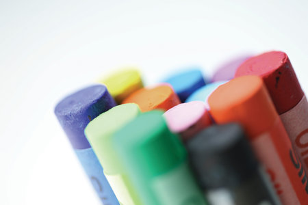 Color crayons の写真素材