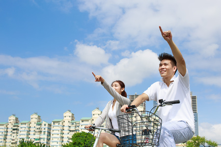 Asian young coupleの写真素材