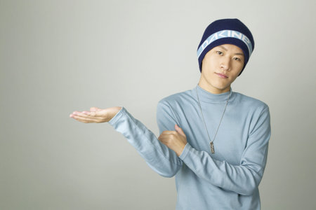 Portrait of young manの写真素材