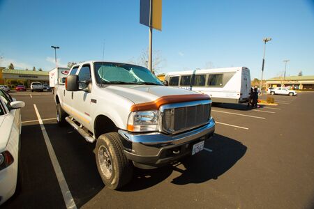 Close up view of a truckのeditorial素材