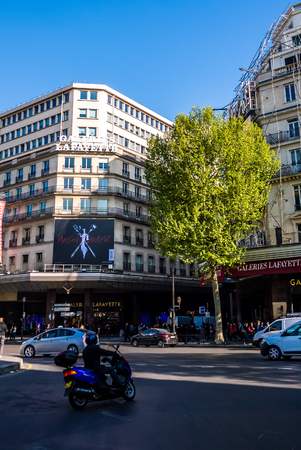 Lafayette street view, France, Parisのeditorial素材