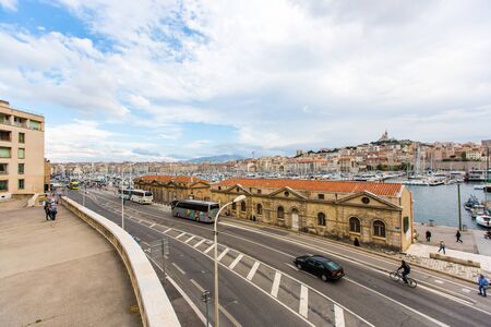 city view at Marseilles, Franceのeditorial素材