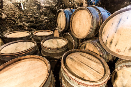 wine barrel at France