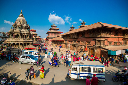 Nepal, Patan Dubar Squareのeditorial素材