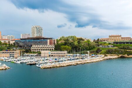 Marseilles port view , Franceのeditorial素材