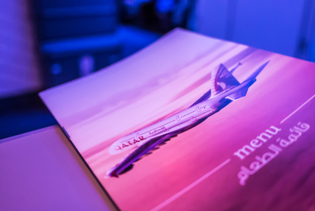 Qatar airplaneのeditorial素材