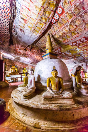 Dan Blah Golden Temple Caves, Sri Lankaのeditorial素材
