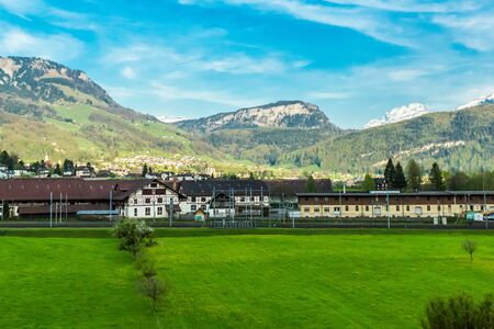 Switzerland landscapeのeditorial素材