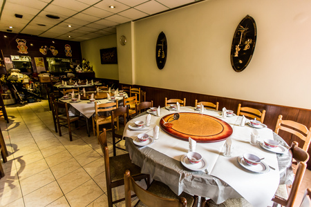 Restaurant at China Town, Nice, Franceのeditorial素材