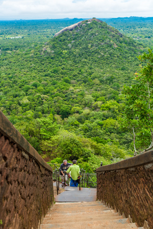 Lion rock, Sigiriya, Sri Lankaのeditorial素材