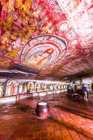 Dan Blah Golden Temple Caves, Sri Lankaのeditorial素材