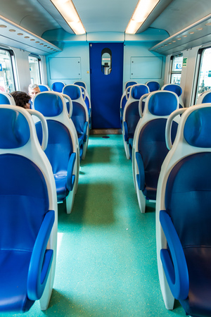 interior of trainのeditorial素材