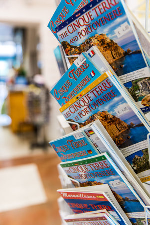 magazine of Cinque Terreのeditorial素材