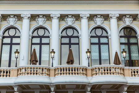 Exterior landscape view of Casino de Monte-Carlo, Monaco